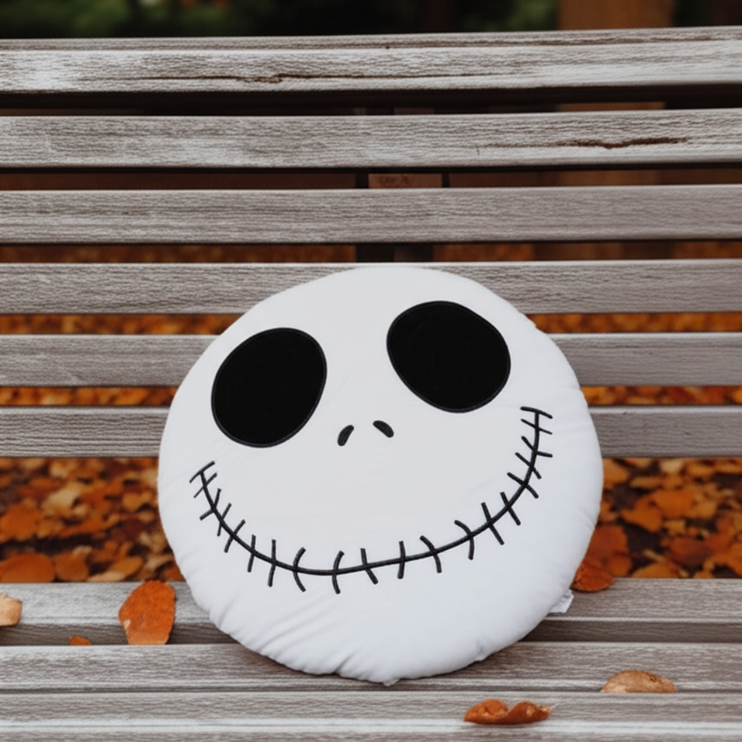 Cojín decorativo de Jack Skellington con estilo gótico-pop
