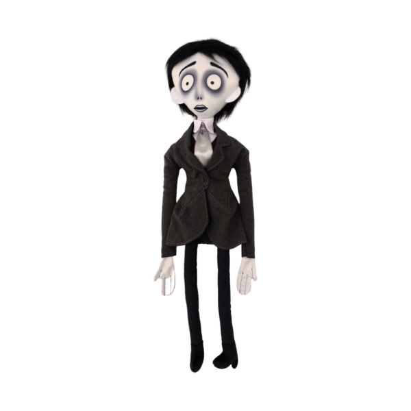 Muñeco Victor Van Dort estilo Tim Burton de 60 cm con traje gris y expresión melancólica