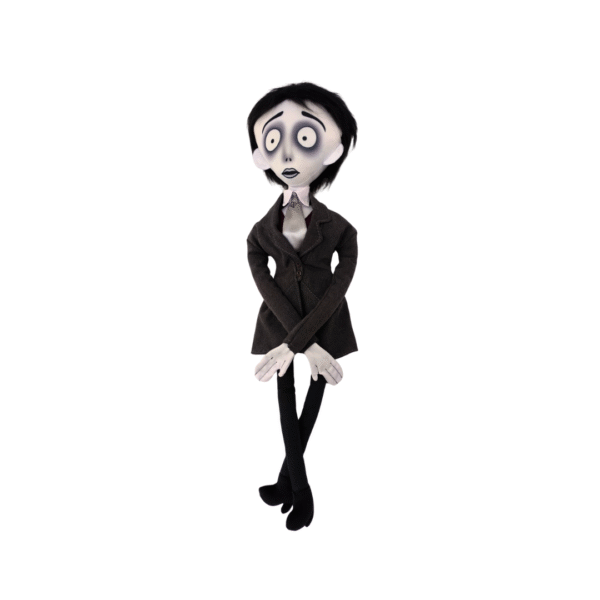 Muñeco Victor Van Dort estilo Tim Burton de 60 cm con traje gris y expresión melancólica